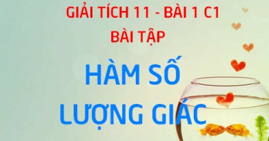 Bài tập về Hàm số lượng giác có lời giải và đáp án - Giải tích 11 bài 1